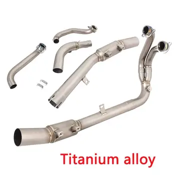 Titanium Alloy Header Pipe For KOVE 800X Any Year Motorcycle Exhaust System Front Link Tube Connect Original Mufflers Tips