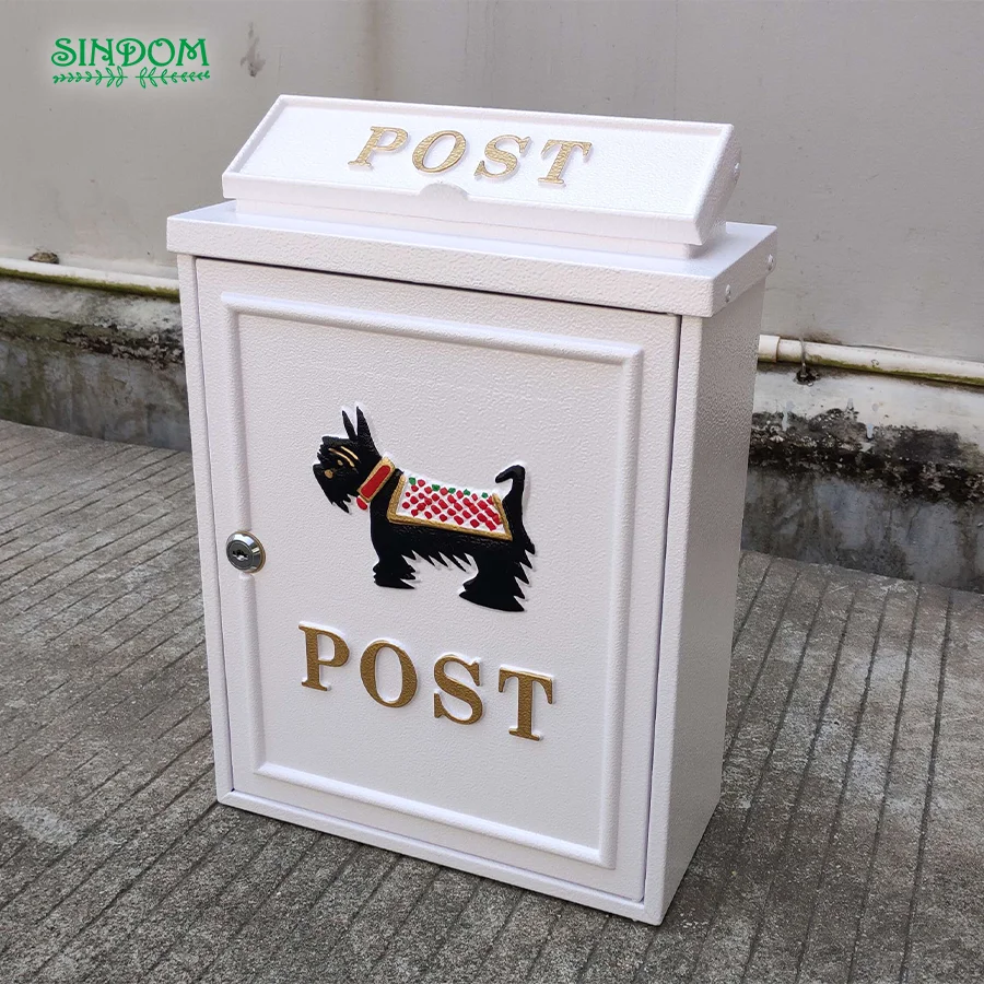 Popular Wall Mounted Aluminium Post Retro Outdoor Street Mailbox wall mounted mailbox
