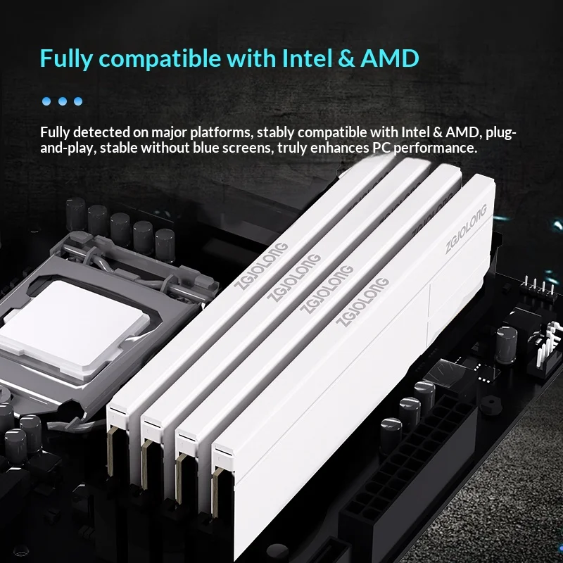 베스트셀러 F마우스 Zgjolong I9 Binglong DDR4 메모리 램 16GB 32GB 16GX2 하이닉스칩 3200MHz 3600MHz XMP 지원 데스크탑 컴퓨터용