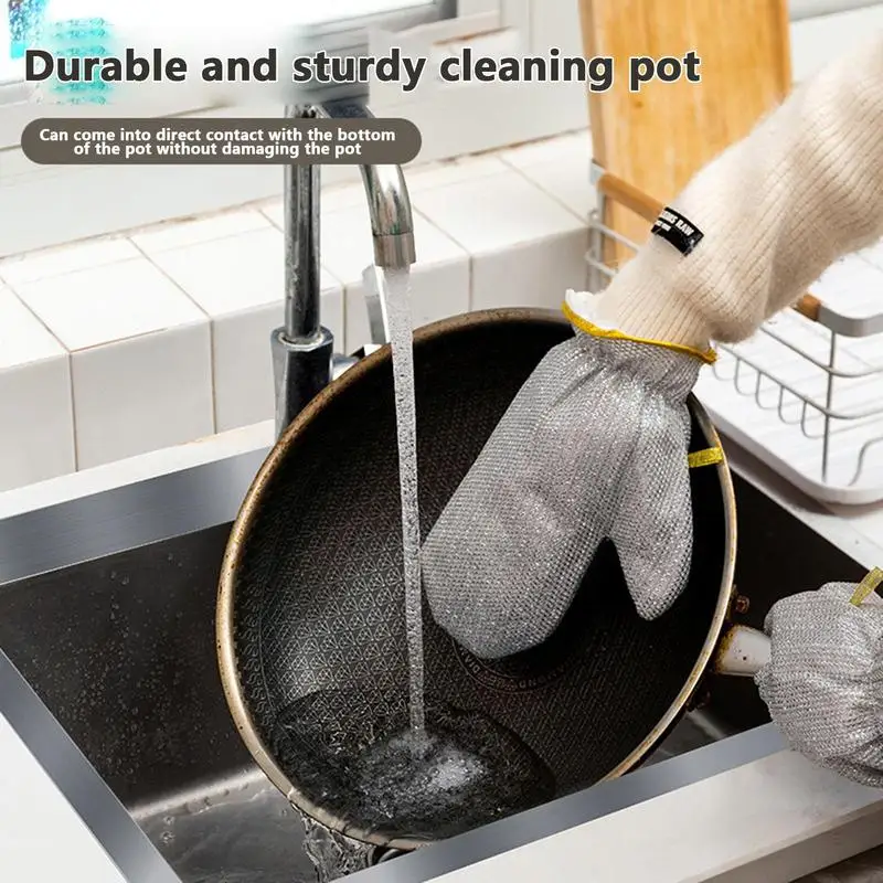 Multipurpose Wire Dishwashing Rags for Wet and Dry, Wire Dishwashing Rag  Dish Cloth Pot Cleaning Brush Kitchen Towel - AliExpress