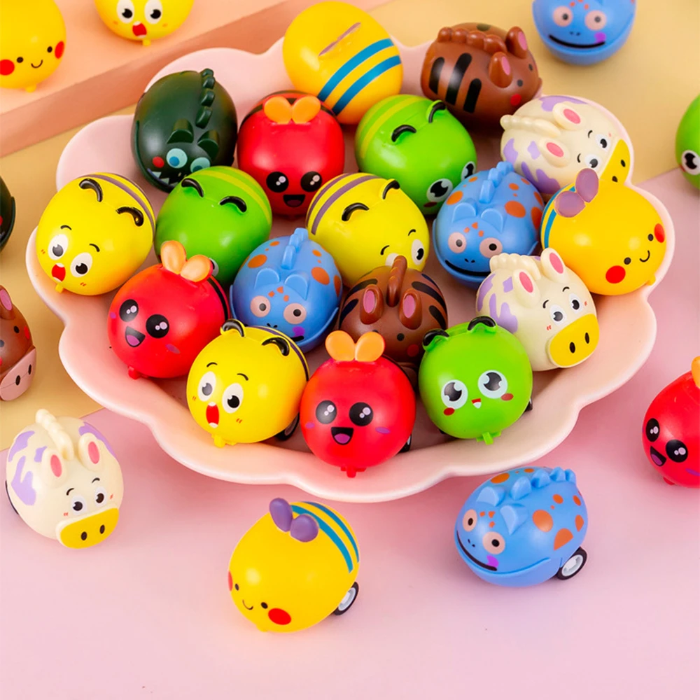 12/30Pcs Mixed Cartoon Animal Pull-back Car Toy Kids Party Supplies Birthday Gift Pinata Stuffing Christmas Kids Gift Reward Toy