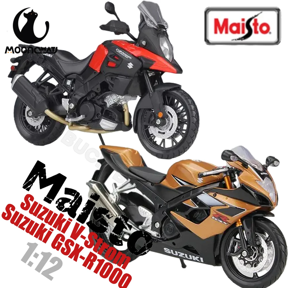 

Модель мотоцикла Maisto 1/12 Suzuki V-дополнительный литье под давлением модели Suzuki GSX-R1000 уличный мотоцикл автомобиль игрушки коллекционные автомобили детские подарки