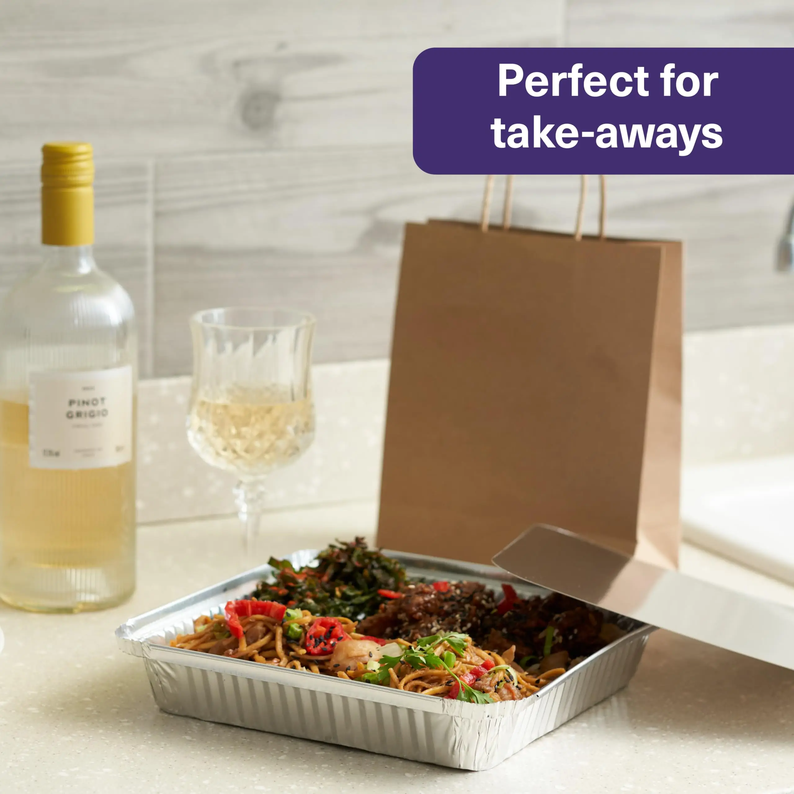 9x9in Aluminum Foil Pans with Lids-Square Disposable Baking Trays & Food Containers for Cakes, Baking, Storage