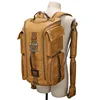 Vintage Leather Man16 inch Laptop Backpack Waxed Canvas Shoulder Rucksack Carry-On Travel Backpack for Men Women 2