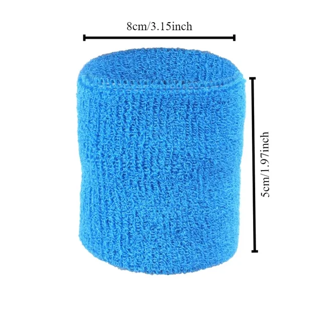 8*5cm1pc Sports wristband made of cotton for comfortable outdoor fitness breathable and sweat absorbing wrist protection 2