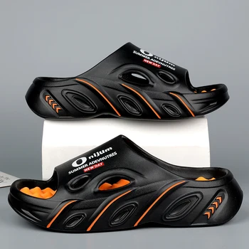 Pantofole da massaggio da uomo estive Sandali da esterno per interni Scarpe casual da uomo da spiaggia Comode diapositive Infradito Uomo Donna Pantofole da casa 1