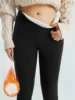Women's Casual Thickened Fleece-Lined Warm Leggings With Lamb Wool Lining For Running Colanti 1
