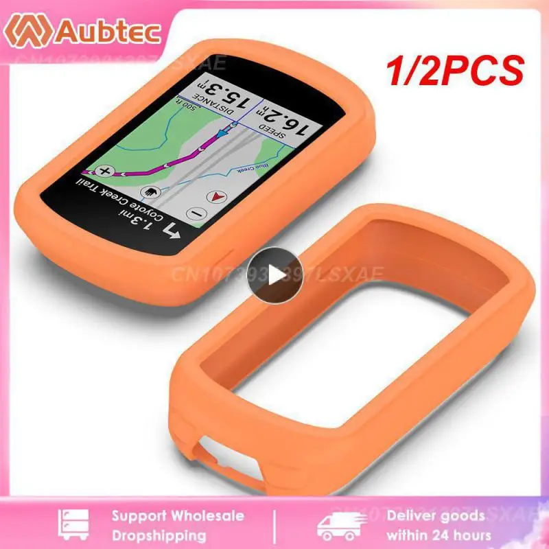 Custodia Protettiva In Silicone 1/2 Pezzi Per Computer Bici Igpsport Bsc100S Igs100S Con Pellicola Protettiva