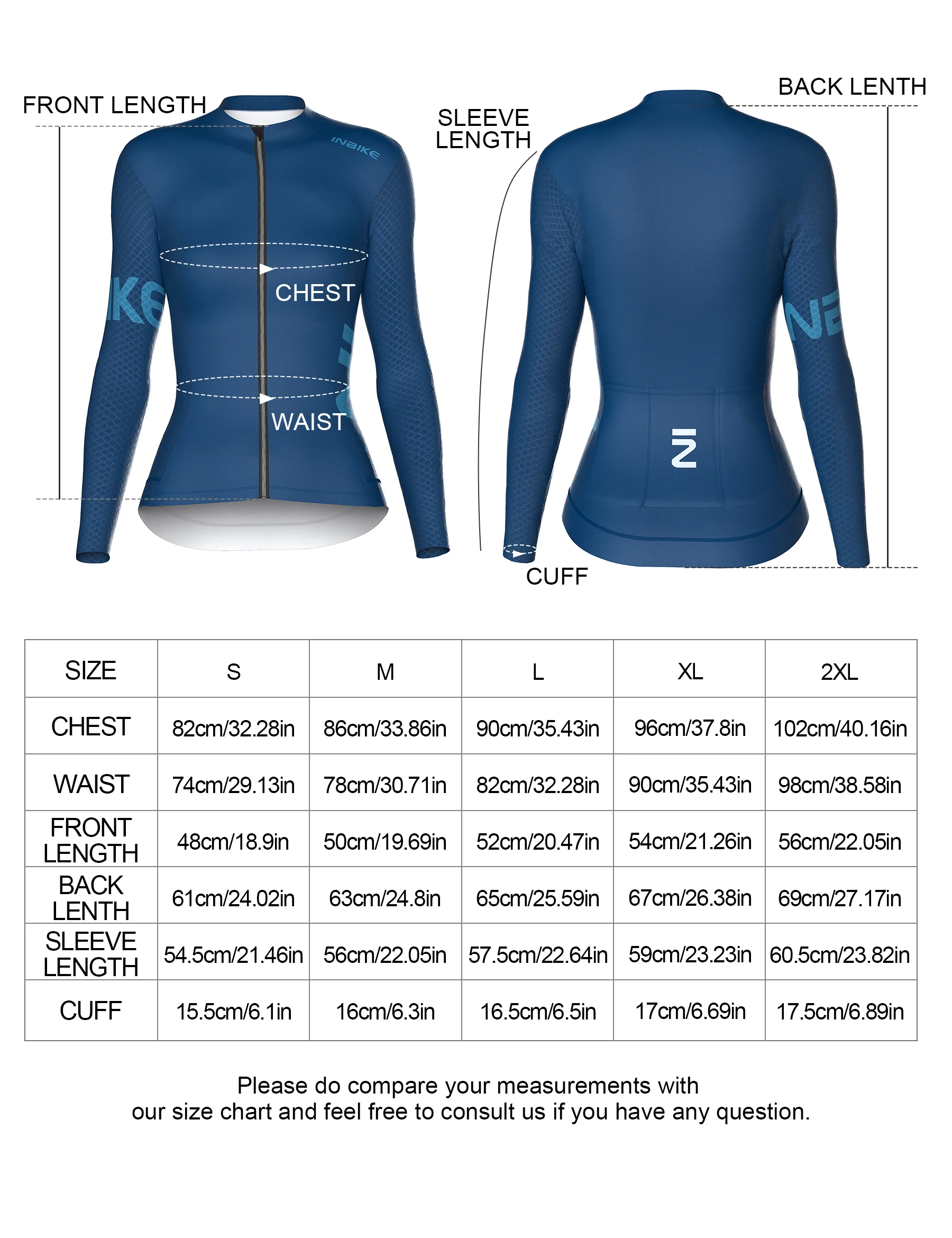 Cycling Shirt INBIKE Pro Cycling Jersey Women Long Sleeve Breathable Bike Jersey with 3 Pockets Bike Shirts for Road Biking Clothes Quick Dry