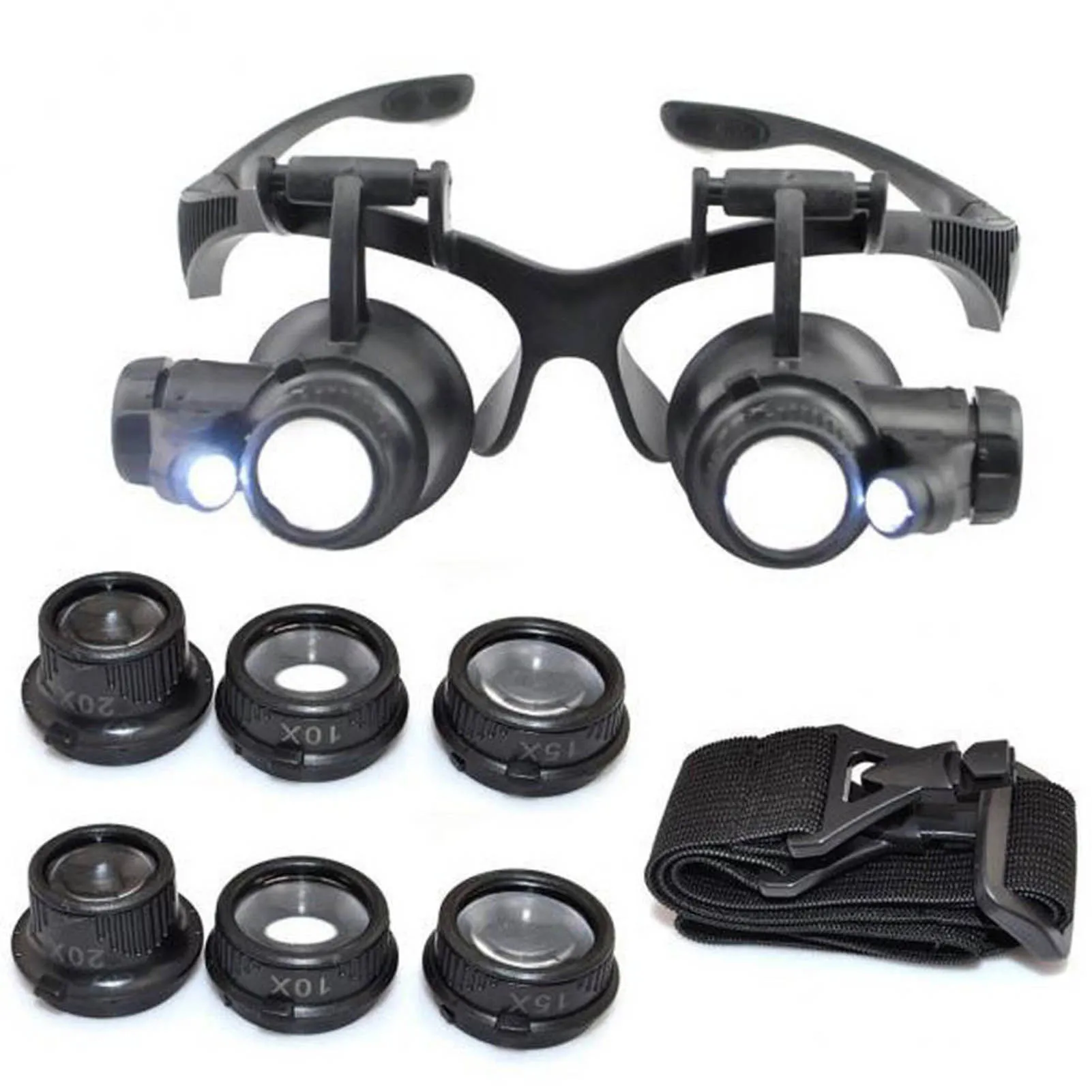 

Loupe Jeweler Watch Repair With LED Light Eye Glass With LED Light