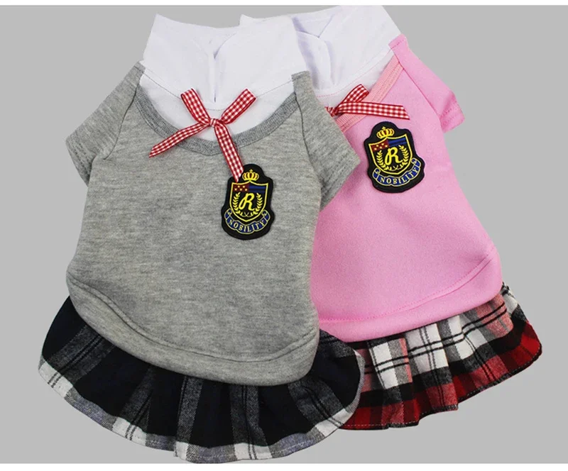 Campus Pet Dog Clothes Pet Uniform Clothing for Small Medium Dogs Costume Chihuahua Puppy Shirt Clothes for Dogs Ropa Perro