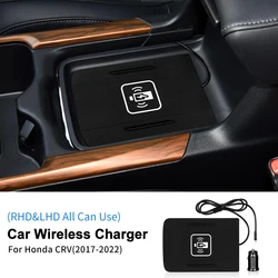 Universal Car Wireless Charger with Central Control Phone Holder - Left Hand Drive (For CRV 2017 - 2022)