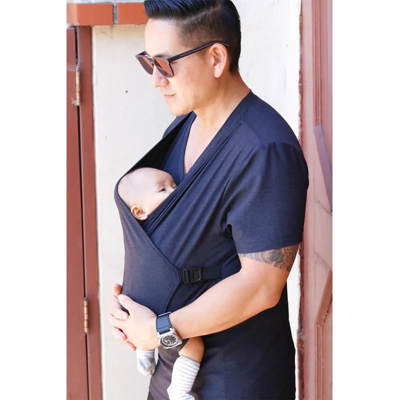 summer Parent-child clothing Multifunction kangaroo dad kangaroo mom comfort T-shirt vest hold baby clothes women's clothing 3