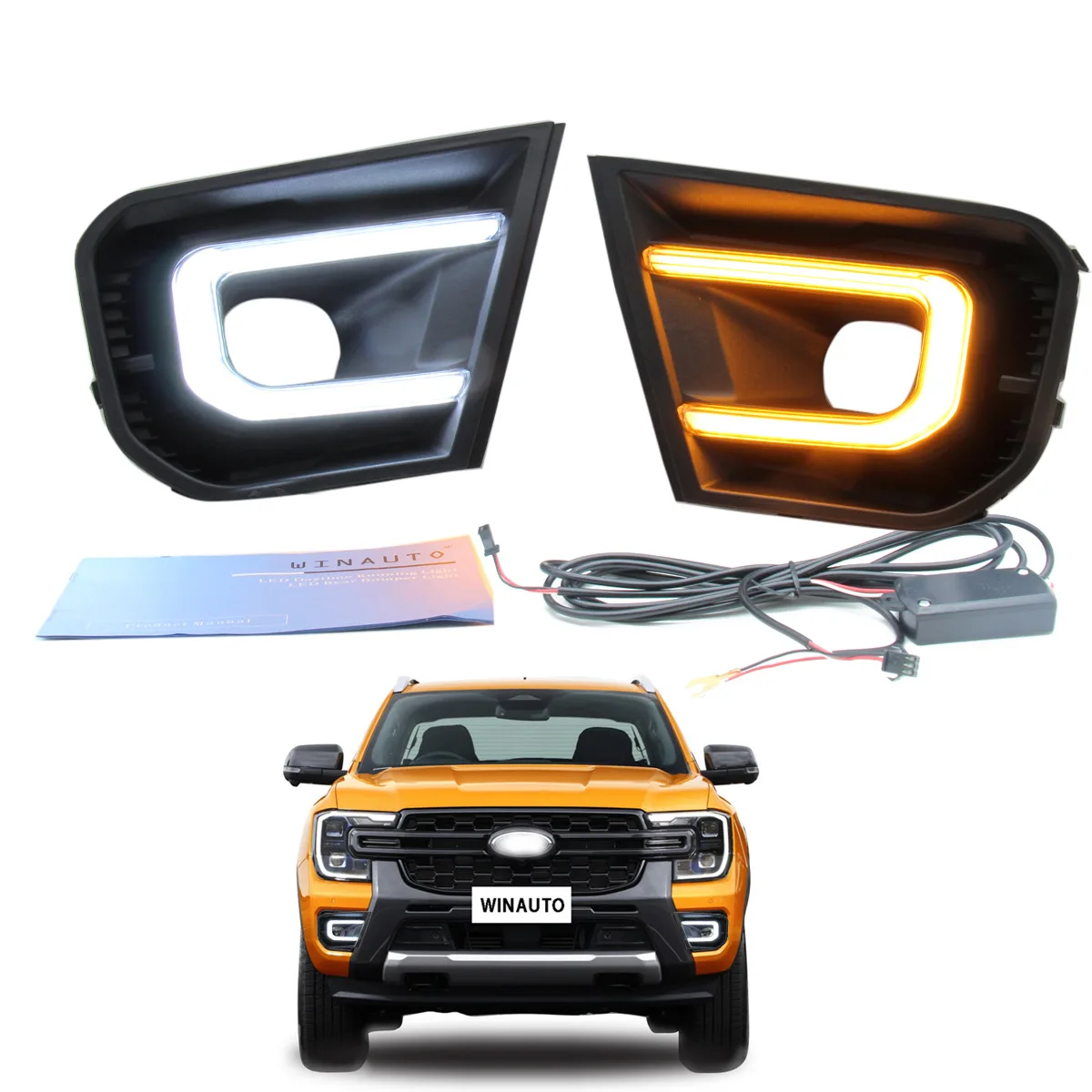 Adatto Per Ford Ranger 2022 Dual Color Daytime Running Light Led Daytime Running Light Streaming Versione Wildtrak
