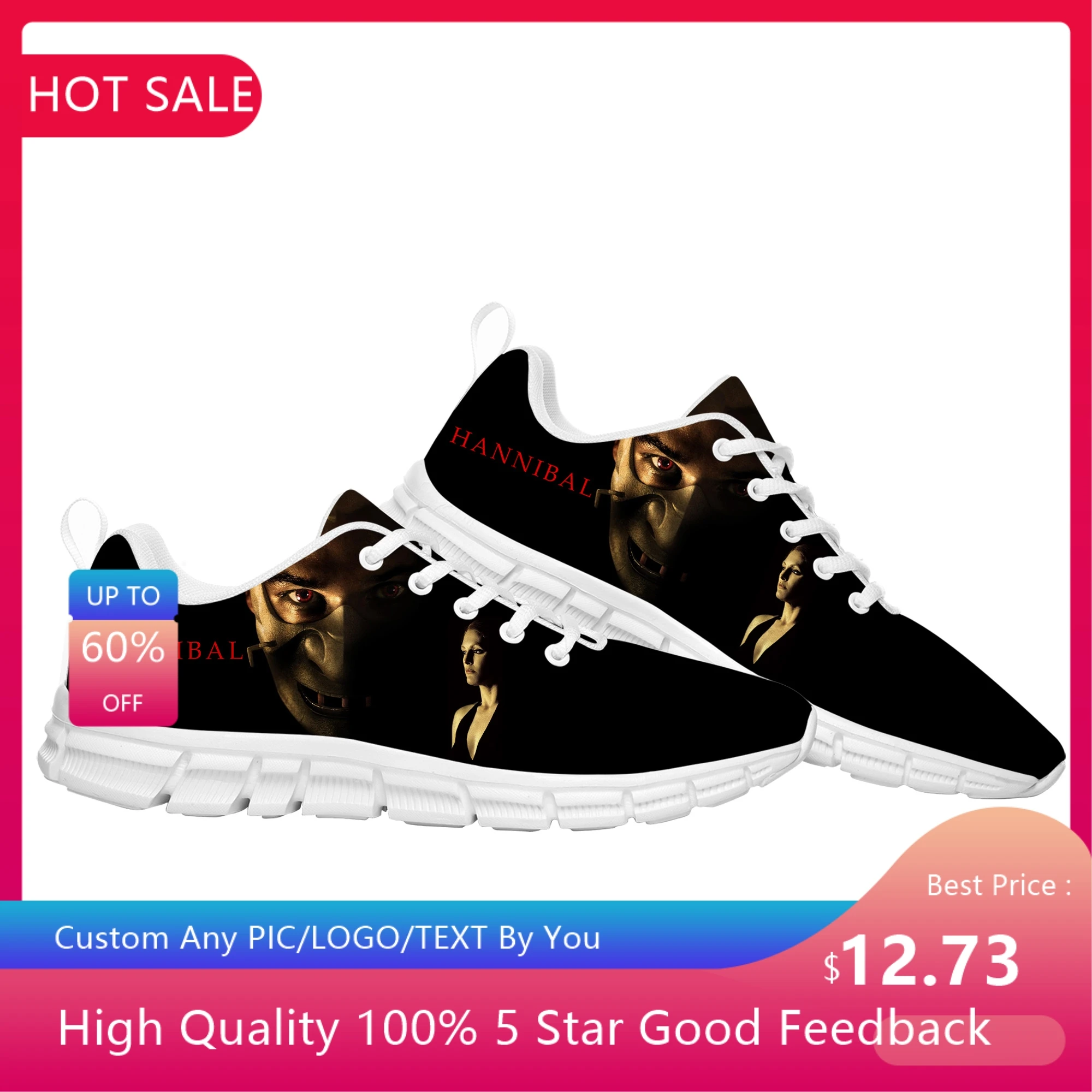 

Hannibal фильм спортивная обувь для мужчин женщин подростков детей кроссовки Энтони Хопкинс повседневные кроссовки Пара обувь на заказ