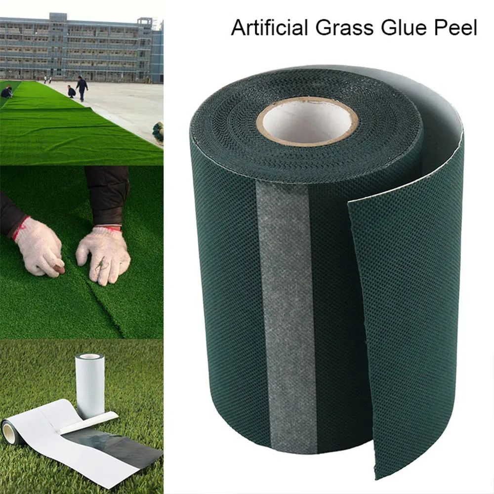 1000 x 15 cm Artificial Grass Seam Tape Self-adhesive Seam Lawn Tape Garden Carpet Connection Decorative Gardening Supplies 1PC