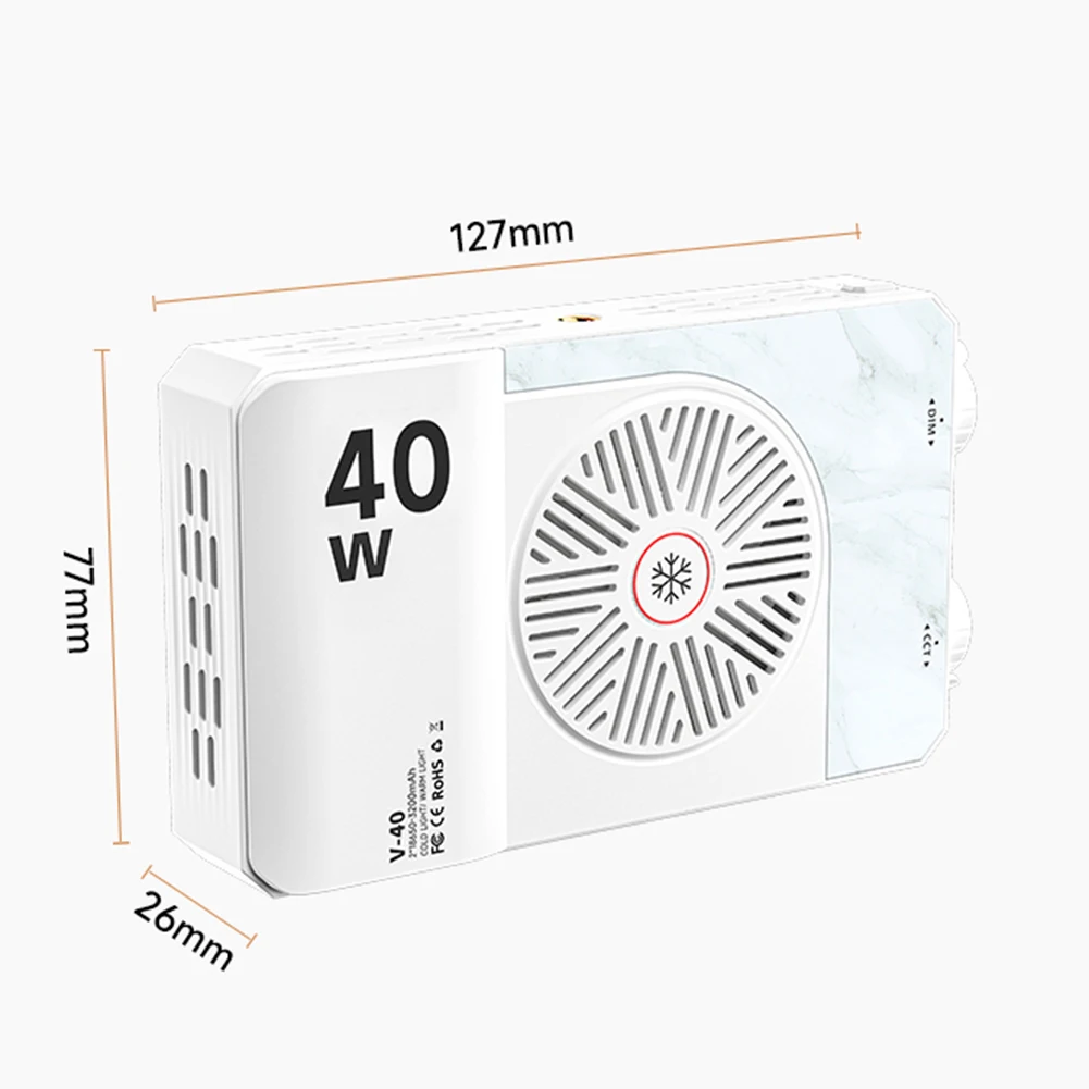 Handheld Fill Light 2800K-9000K Photography Lighting 4400mAh Rechargeable Portable Light Panel Video Light