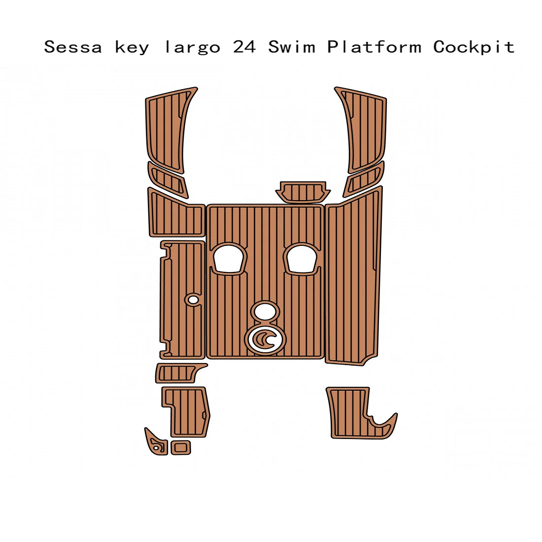 

Напольная подставка из искусственного тикового тика для лодки sesta key Longa 24