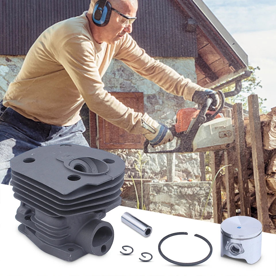 Kit Cilindro Pistone Nikasil 44mm Per Motosega Husqvarna 350 351 353 346XP - Con Accessori - Foto 8