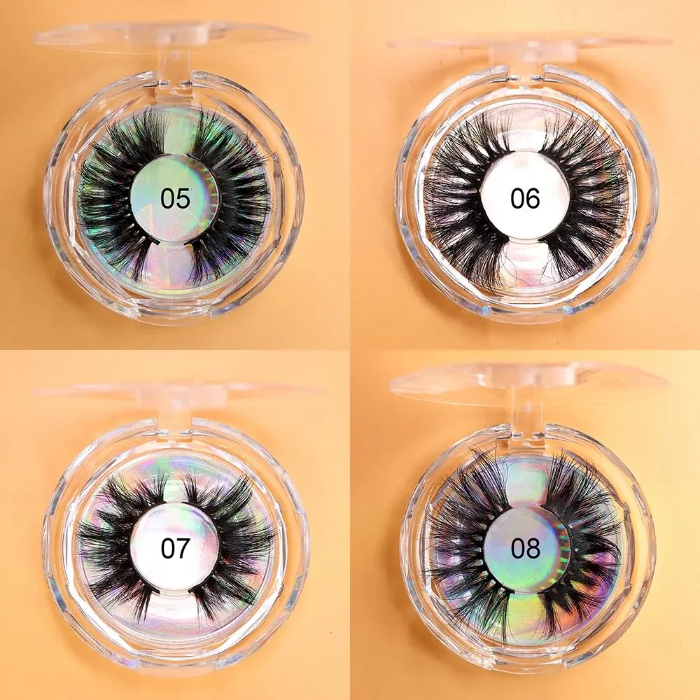 Großhandel 3d 5d natürliche falsche Wimpern Verkäufer flauschige Nerz Wimpern Wimpern Box Wimpern verlängerung liefert Logo Aufkleber Make-up – Detail 7