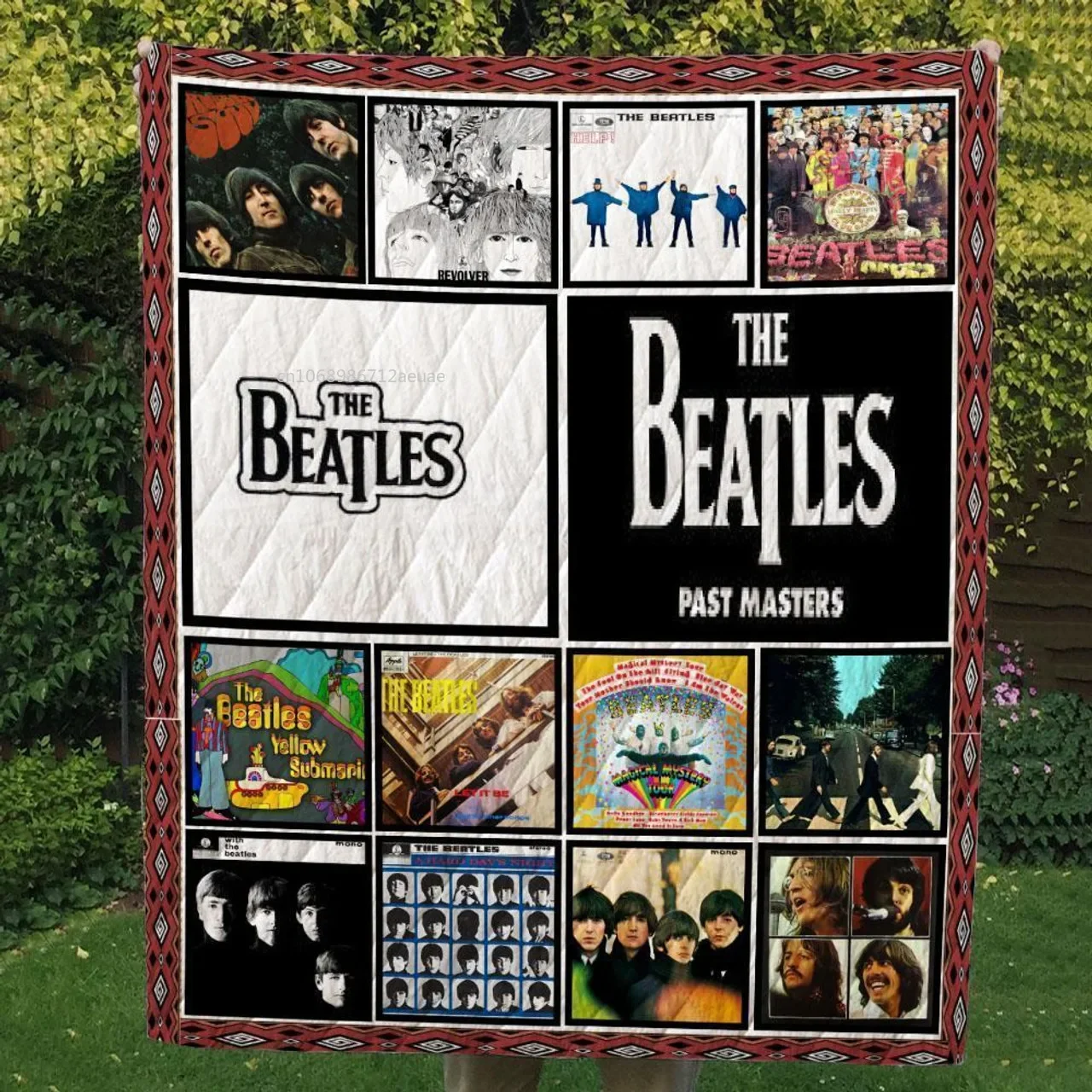 thumbnail image 1 of Manta de franela suave con diseño de banda de rock y música, manta con la firma de los Beatles, póster artístico suave, colcha, sofá, funda de aire acondicionado, 1 of 5