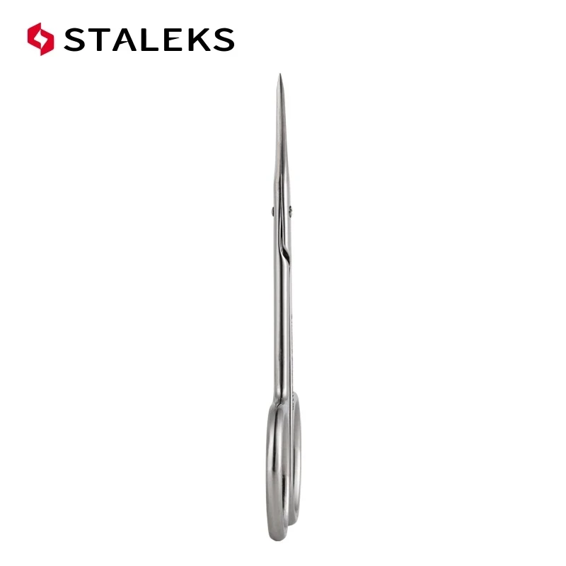 STALEKS SC-31-1 Russian Nail Cuticle Scissors Stainless Steel Eyebrow Trim Nose Hair High Quality Makeup Scissors Manicure Tools 2