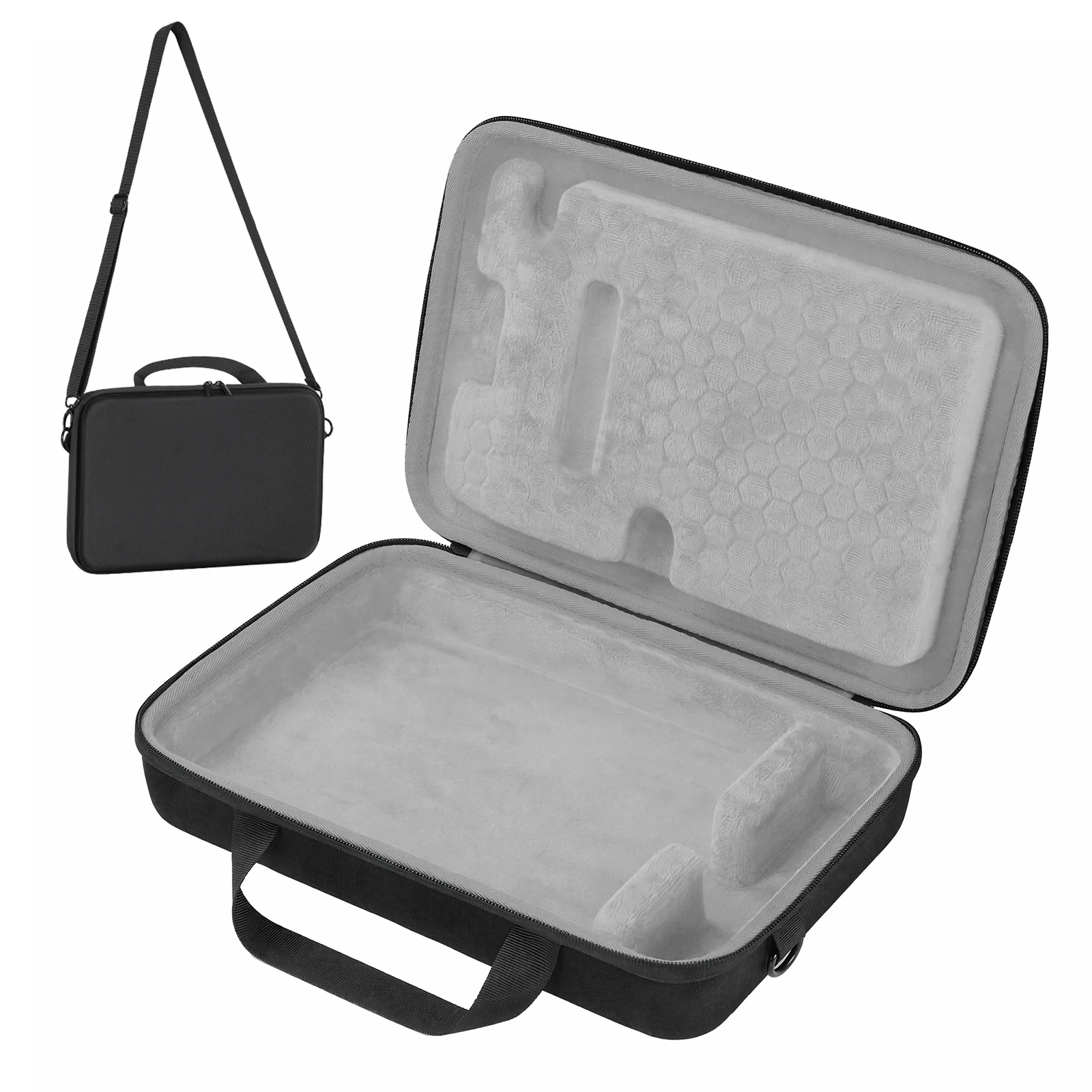 Deluxe Waterproof EVA Storage Case for Samplers - Travel-Friendly with Shoulder Strap & Handle