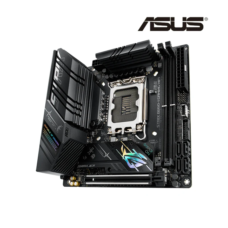 ASUS ROG STRIX B660-I GAMING WIFI DDR5 Mini-ITX  B660 6200(OC) 64G SATA M.2 , 12  LGA 1700 CPU , ǰ