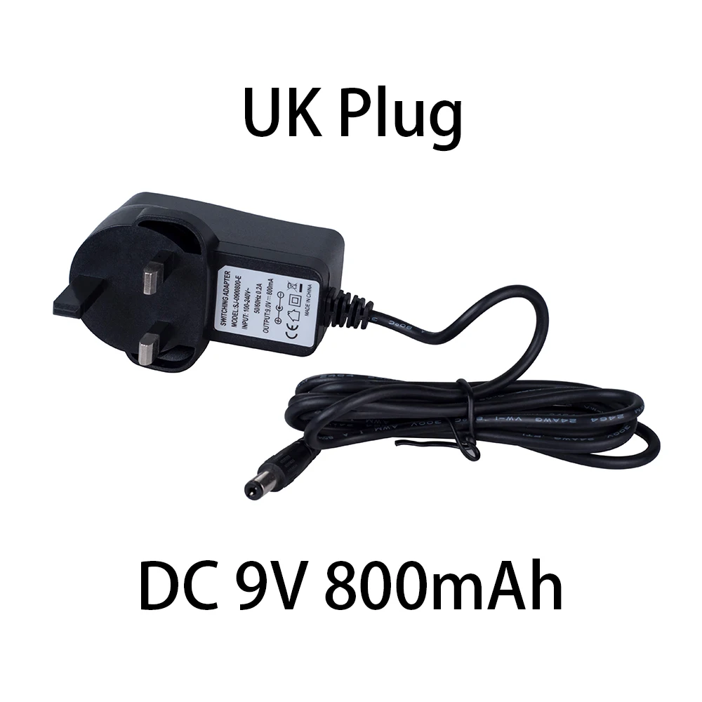 1.5 Meters Power Adapter DC 9V 800mAh Guitar Effect Pedal Adapter low-consumptio