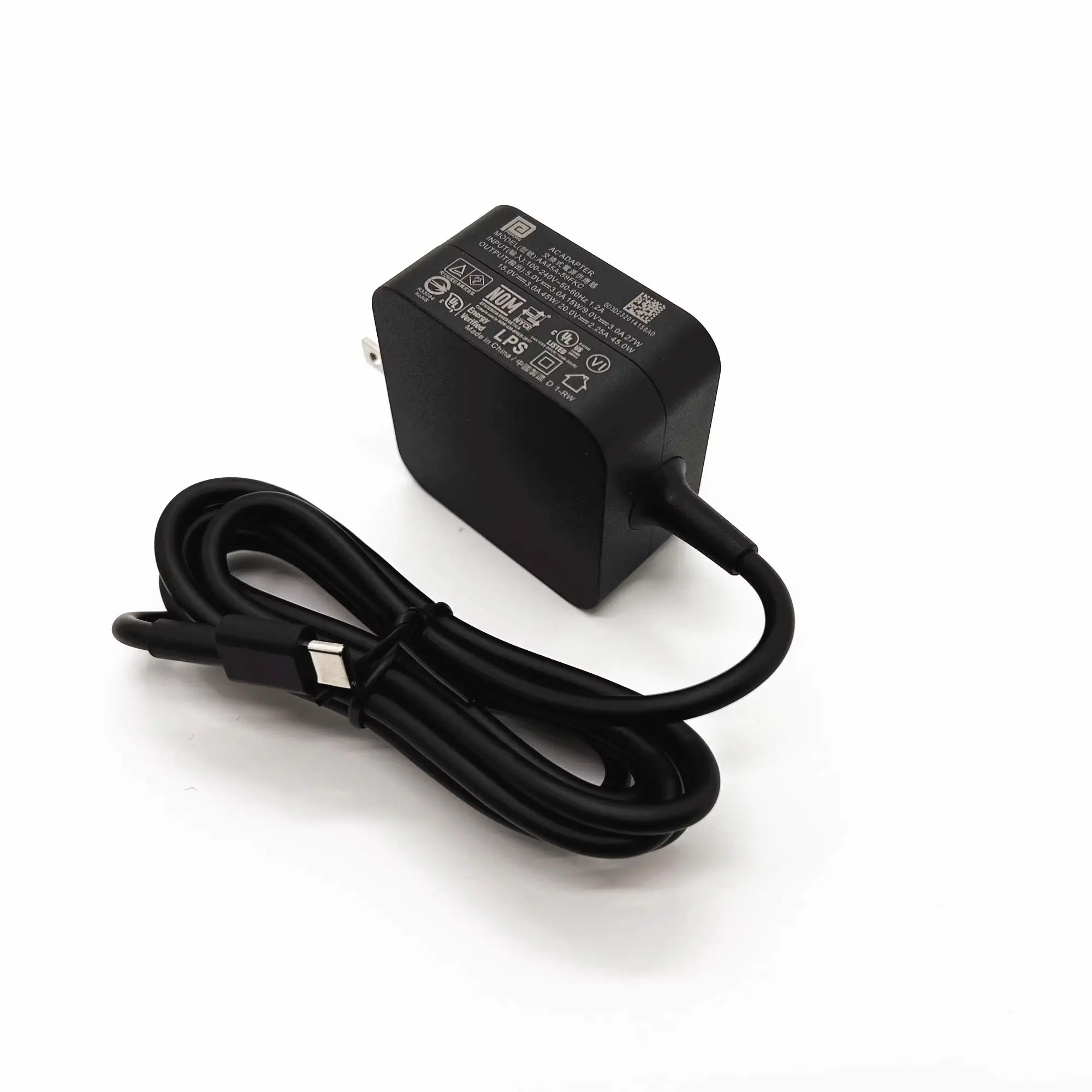 오리지널 AA45A-59FKC 20V 2.25A 45W USB-C 타입 C AC 어댑터 충전기 (스팀덱 전원 공급용) AA45A-59FKD W20-045N1A 미국 플러그