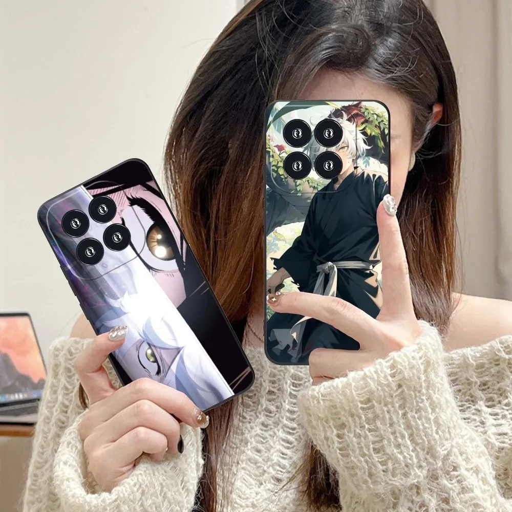 Anime Hell Paradise Mobile Phone Case For Xiaomi 14 13 12 11 10 9 T Ultra Lite Pro S Se X 5G Black Soft Phone Cover Funda