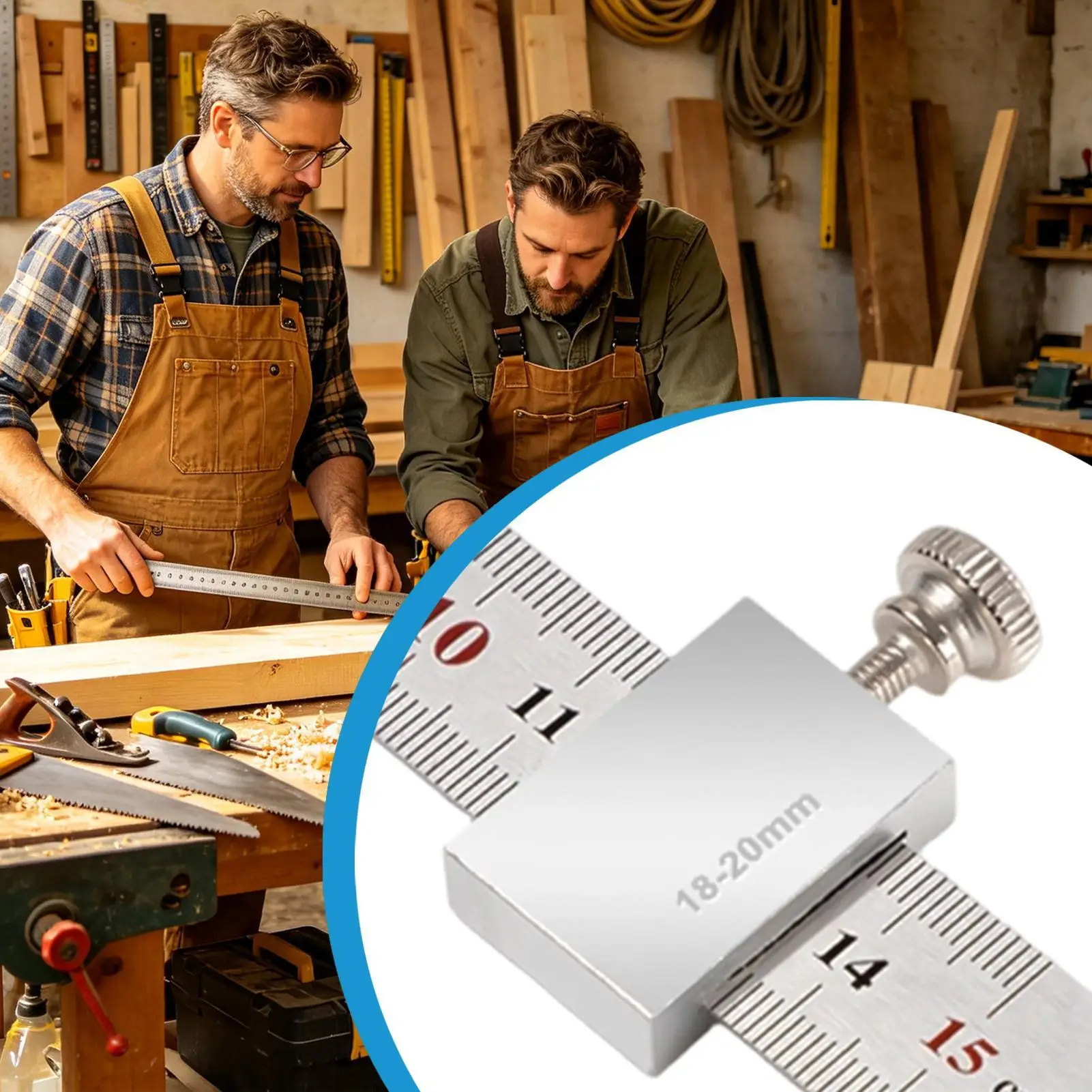 Aluminum Alloy Precision Carpentry Scribe Locator and Measuring Tool