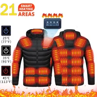 21 Areas Heated Jacket Mens Jacket Waterproof Heating Jacket Men Warm Winter Jackets Parkas Coat Heated Vest Tactical 1