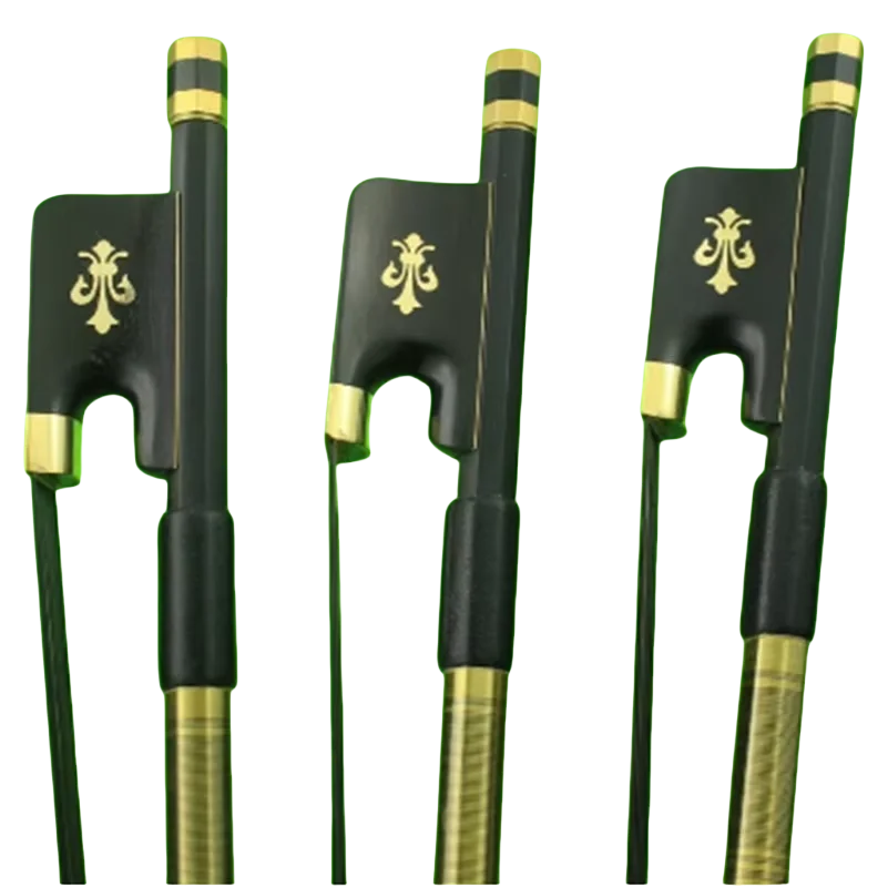1pc New PRO Carbon Fiber Cello Bow 4/4 Full Size Ebony Frog Black Horse Hair