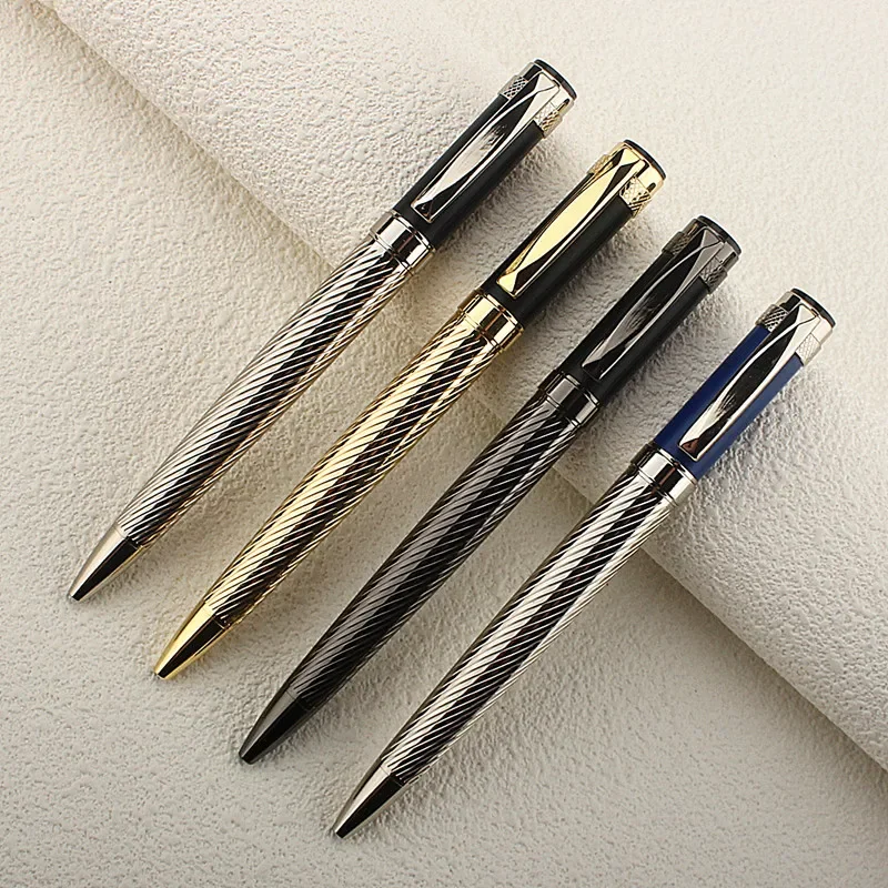 금속 서명 비즈니스 사무실 선물 볼펜, 골드 실버, 4 가지 색상 옵션, 0.7mm, 1 개 