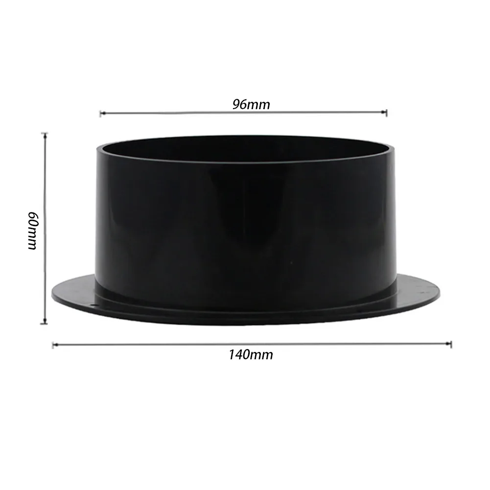 

High Quality Home Improvement Duct Connector Duct Pipe Connector Black Exhaust ABS Flange Odorless Ventilation