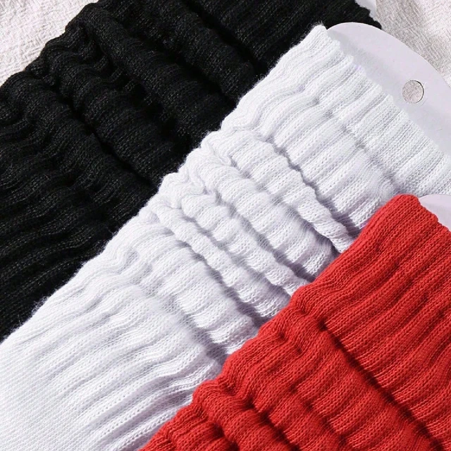 3/6 pairs Women's Fall Winter Slouch Knit Socks Slouchy - Image 2