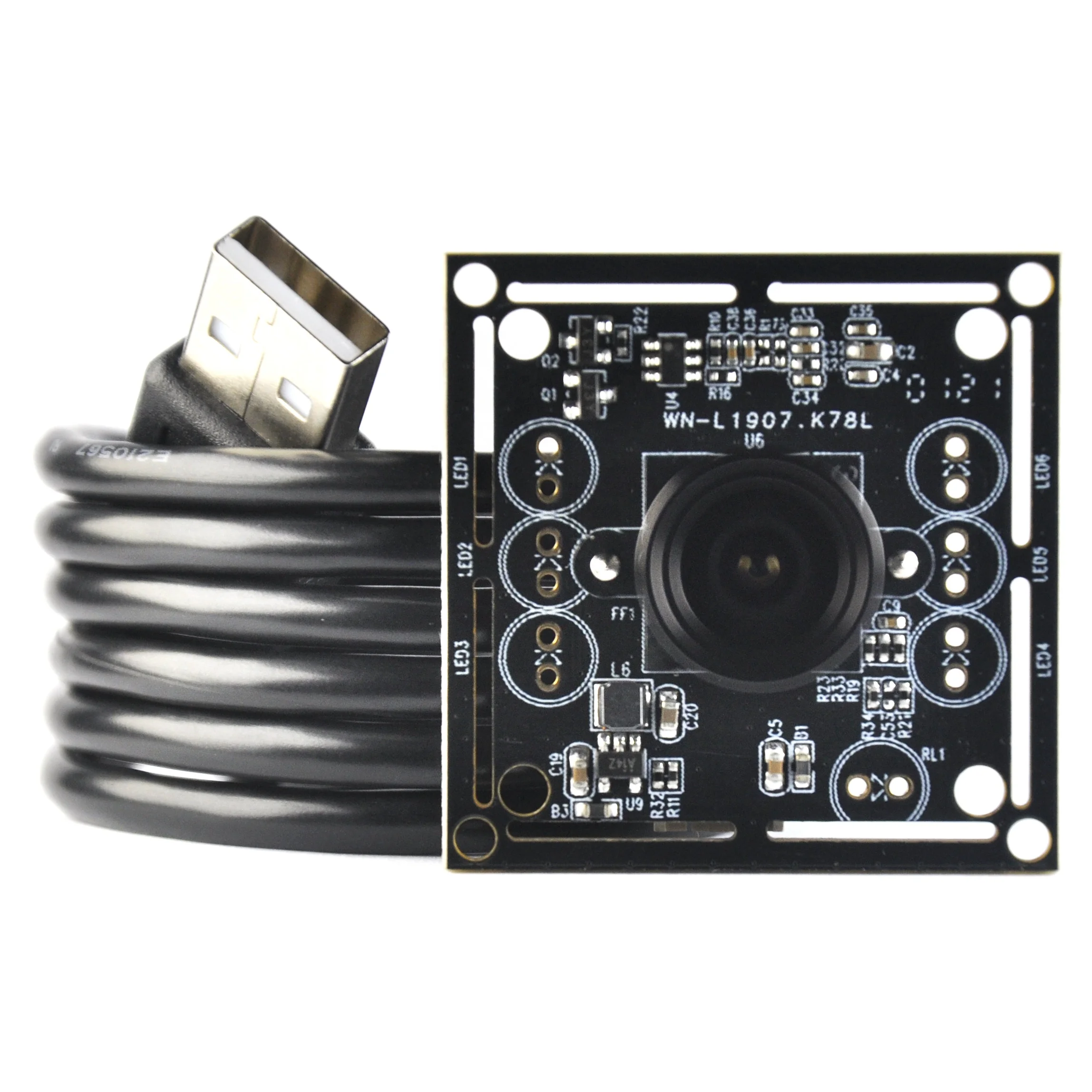 CMOS 2MP HD AR0230 1080P HDR USB2.0 카메라 모듈 FF 100도 30FPS 드라이브 프리 얼굴 인식 제품 비전용