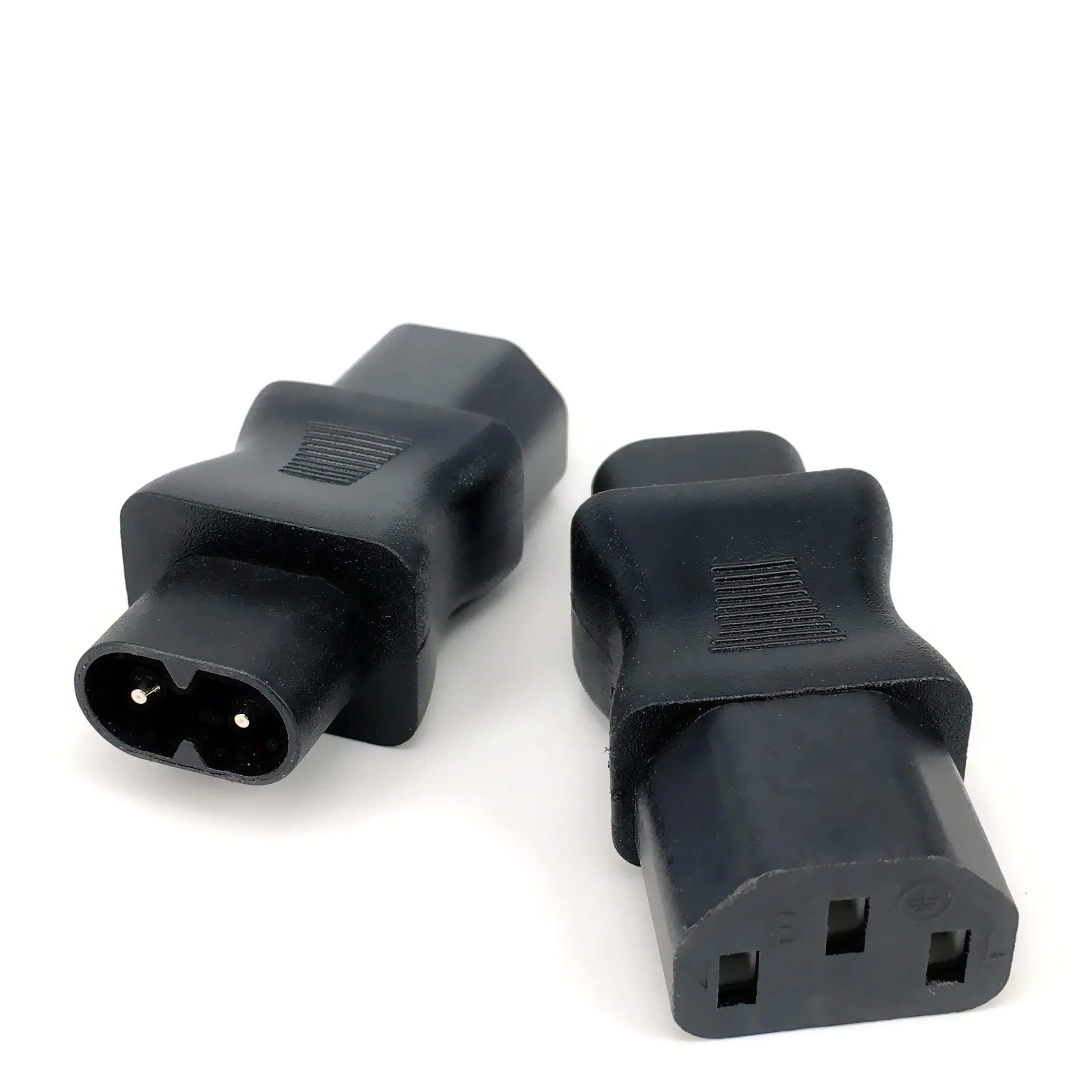 IEC 320 C8 male to C13 3Pin female power adapter, C13 to c8, C8 IEC 3Pin Female 2Pin Male