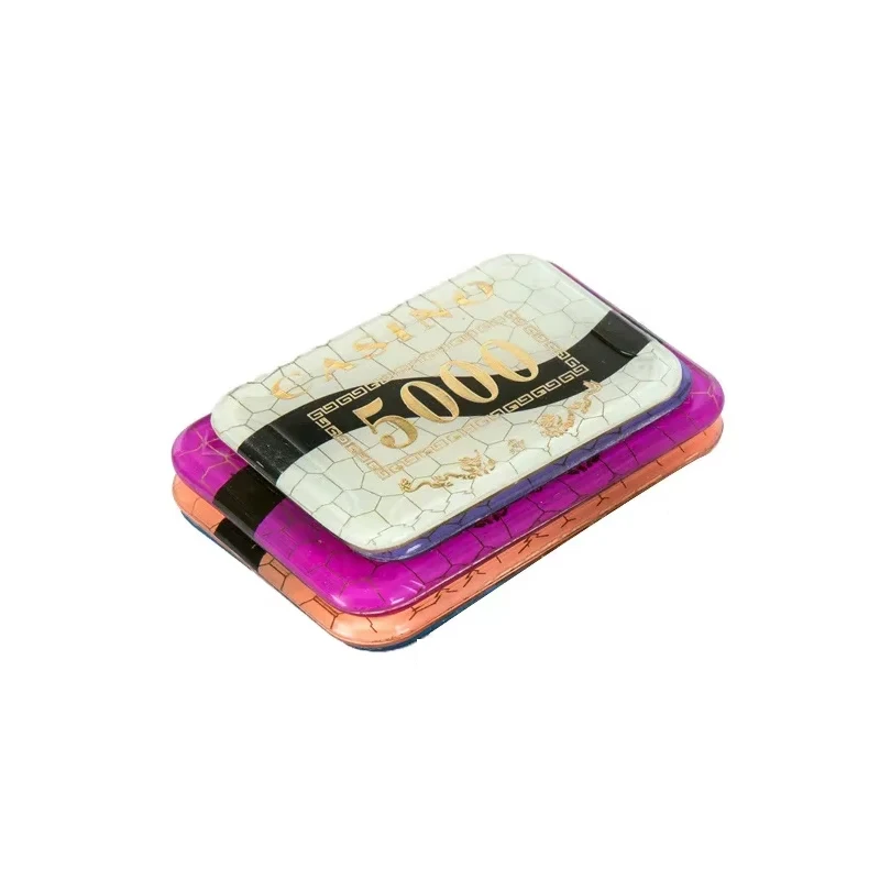 5pcs Texas Poker Kit Profesional Poker Table Top Chips Round Square Entertainment Casino Games Baccarat