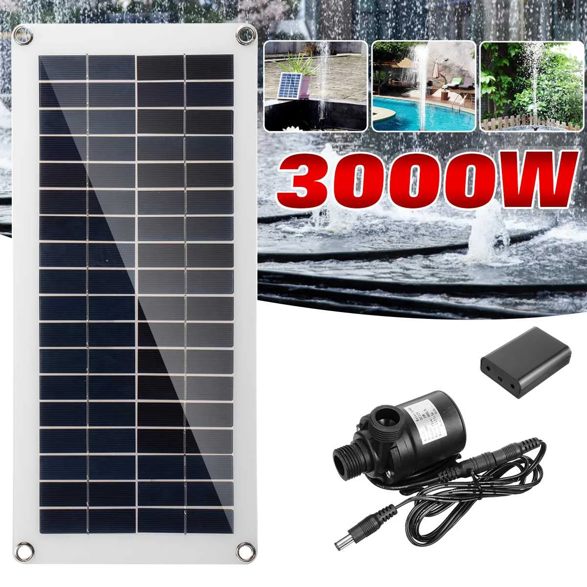 Solar Panels Kit Battery Water Pump Solar Panels Pool Pump Solar