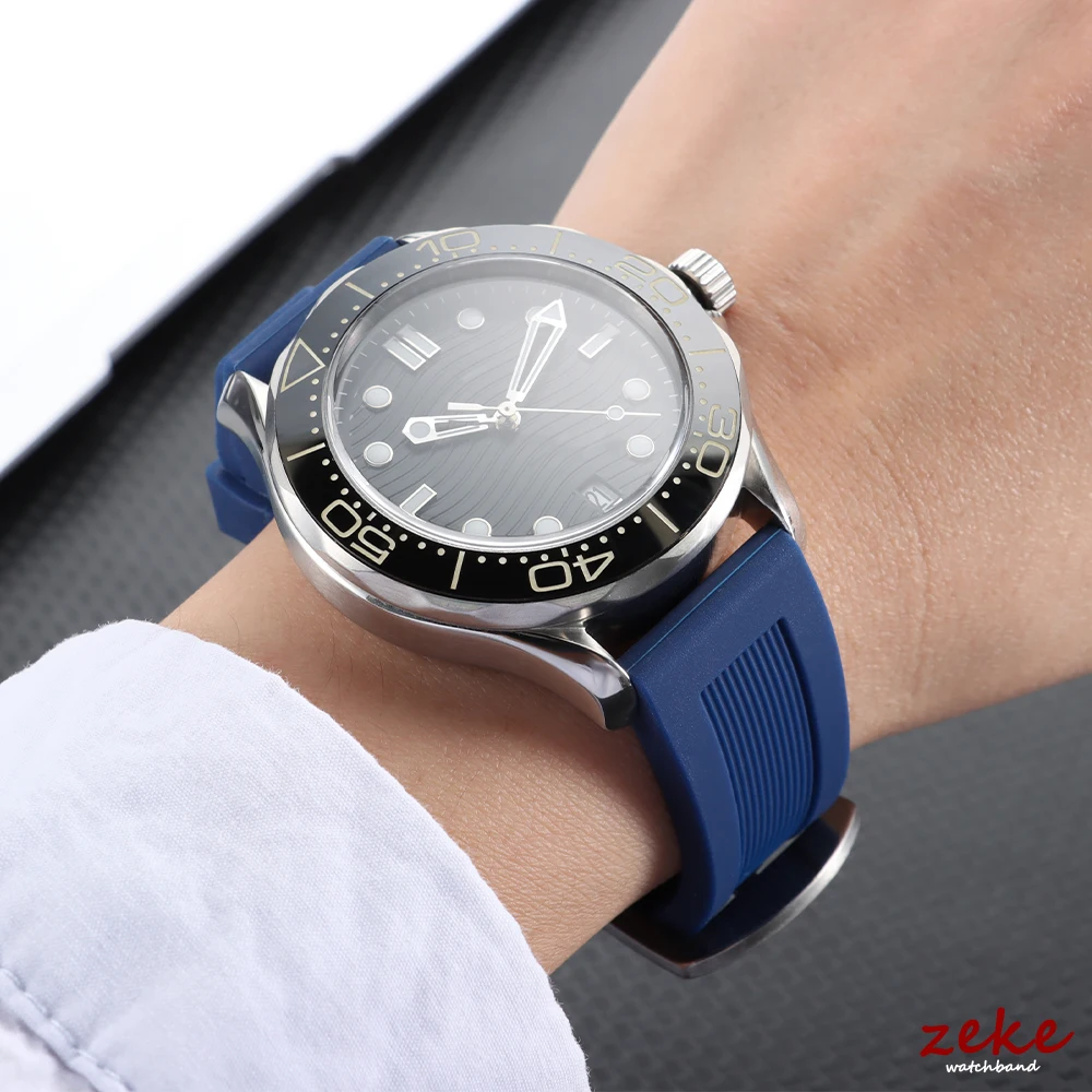Enhanced Silicone Waterproof Watch Strap - Quick Release Rubber Wristband Belt