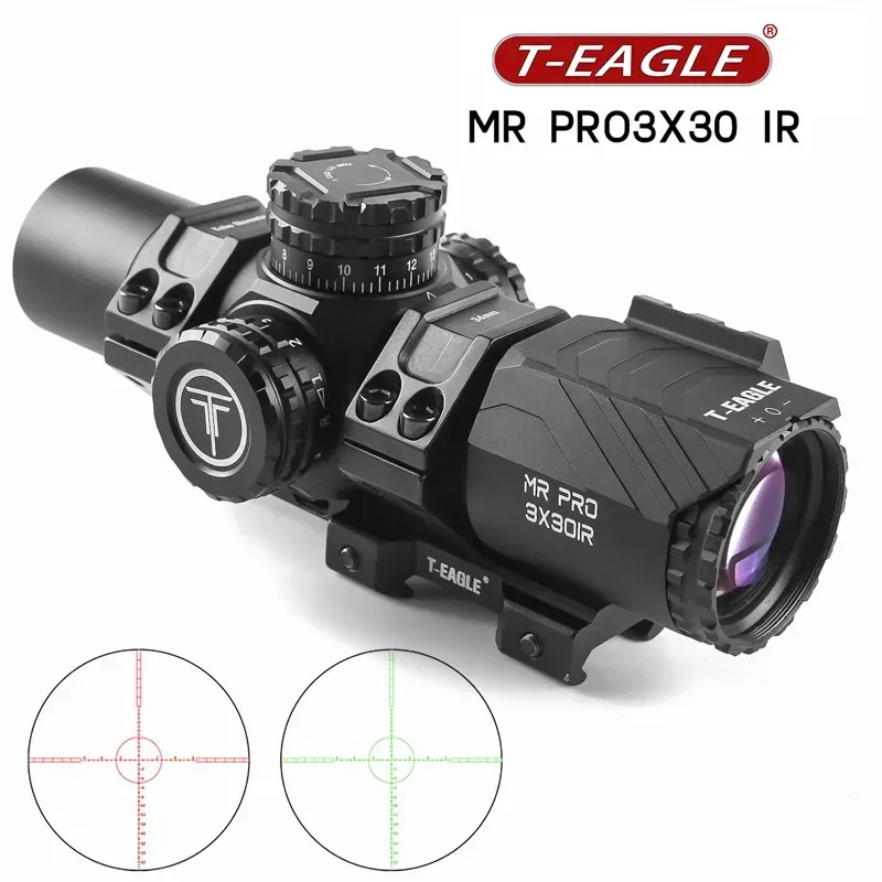 

T-Eagle MR Pro 3x30IR Hunting Optical Airsoft Gun Weapons Lunettes 34mm Tube Rifle Scope Pistol Sight Airgun Riflescope