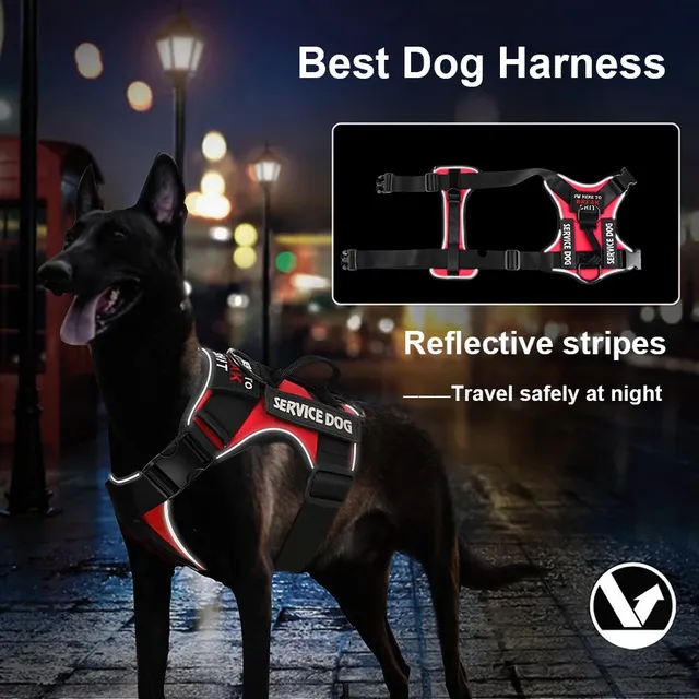Reflective Pet Dog Harness No Pull Dog Vest Leash for Small Medium Large Dogs Walking Custom ID Tag Dog Accessories 3