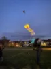 Show kite 18m LED soft octopus big inflatable kite flying kites with lights for adult with battery 30D Ripstop Polyester Fabric 2