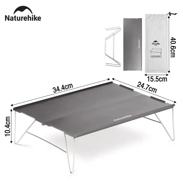 Naturehike의 편리하고 내구성 있는 캠핑 미니 테이블로 야외 활동을 더 즐겁게