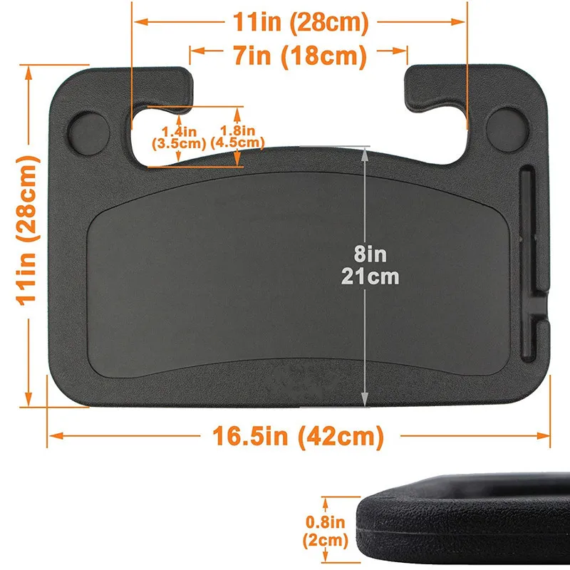 Laptop Desk Stand Portable Car Laptop Computer Desk Mount Stand Eat Work Car Steering Wheel Dining Table Bracket Drink Food Coffee Tray Board