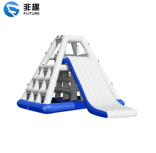 Inflatable Lake/Sea Climbing Floating Water Tower With Slide