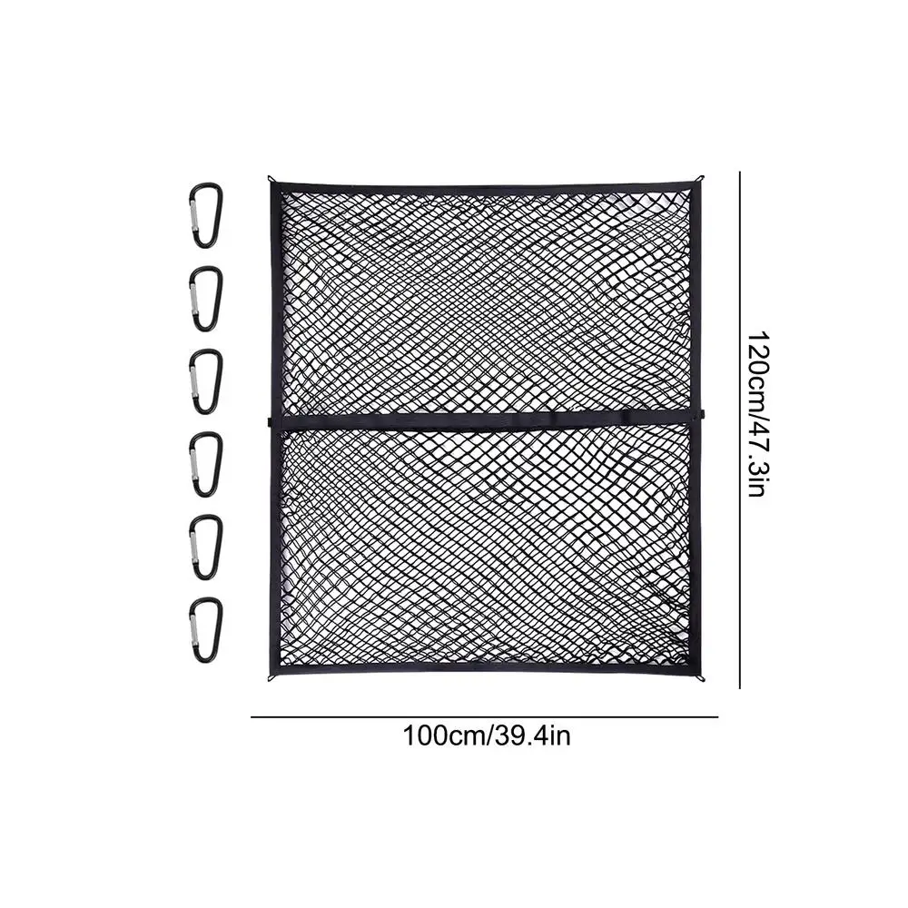 Filet De Cargaison, 168x128 Cm, Filet De Chargement Pour Benne De Camion, Capacité 500 Kg, Avec Crochets Et Sangles Croisées, Pour Couverture De Remorque Voiture Plate-forme De Camionnette | FR