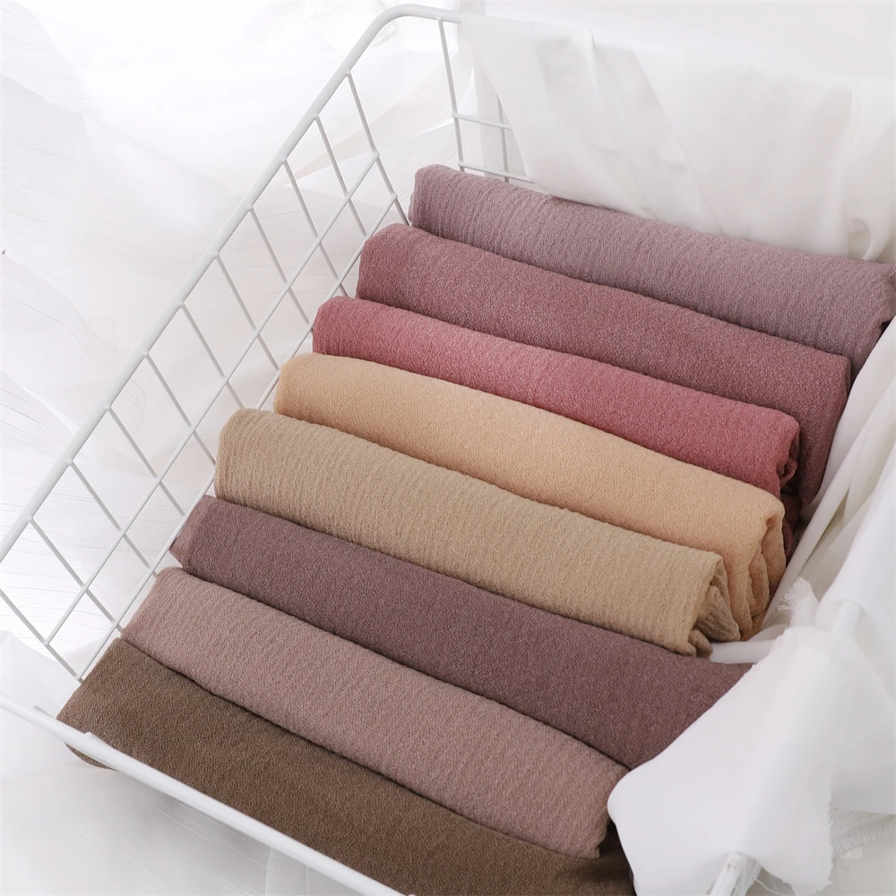 Premium Hijab for Muslim Women Jersey Musulman Scarves Solid Woman's Turban Soft  Islamic Shawls and Wraps Niqab Hijabs Scarves winter new 100% wool scarf beige neck warmer women shawls and wraps solid pashmina pure wool scarves for ladies cashmere echarpe